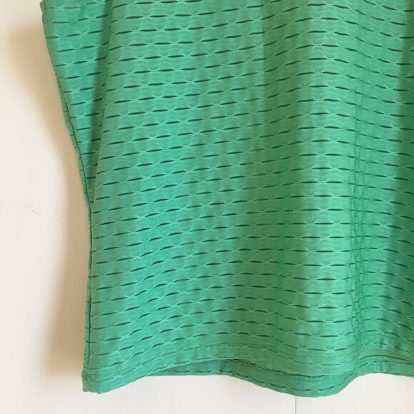 Vintage Sea Green Two Layer Scale Texture Tank Top - Picture 7 of 13